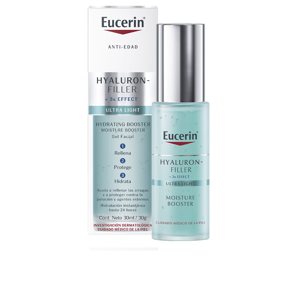 30 ml clear gel moisturiser tube; lightweight hyaluronic facial gel, Unisex