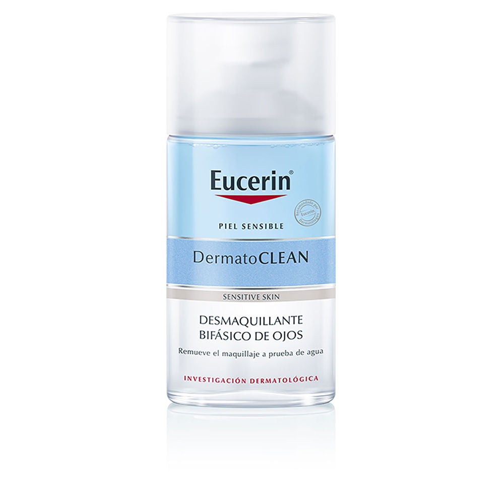 125 ml clear bottle of biphase eye makeup remover, Unisex, waterproof formula