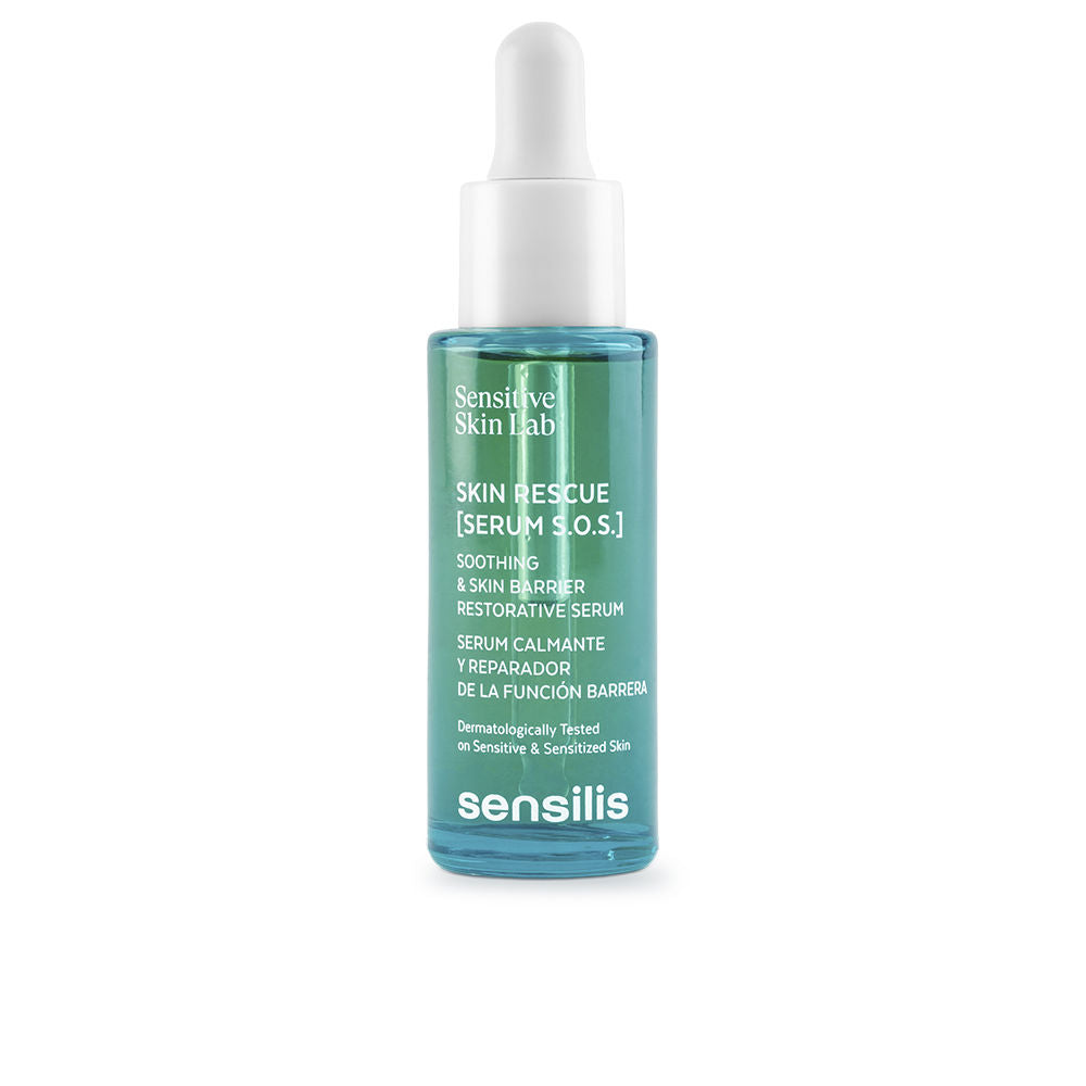 30 ml clear serum bottle with pump, light fluid emulsion for sensitive skin