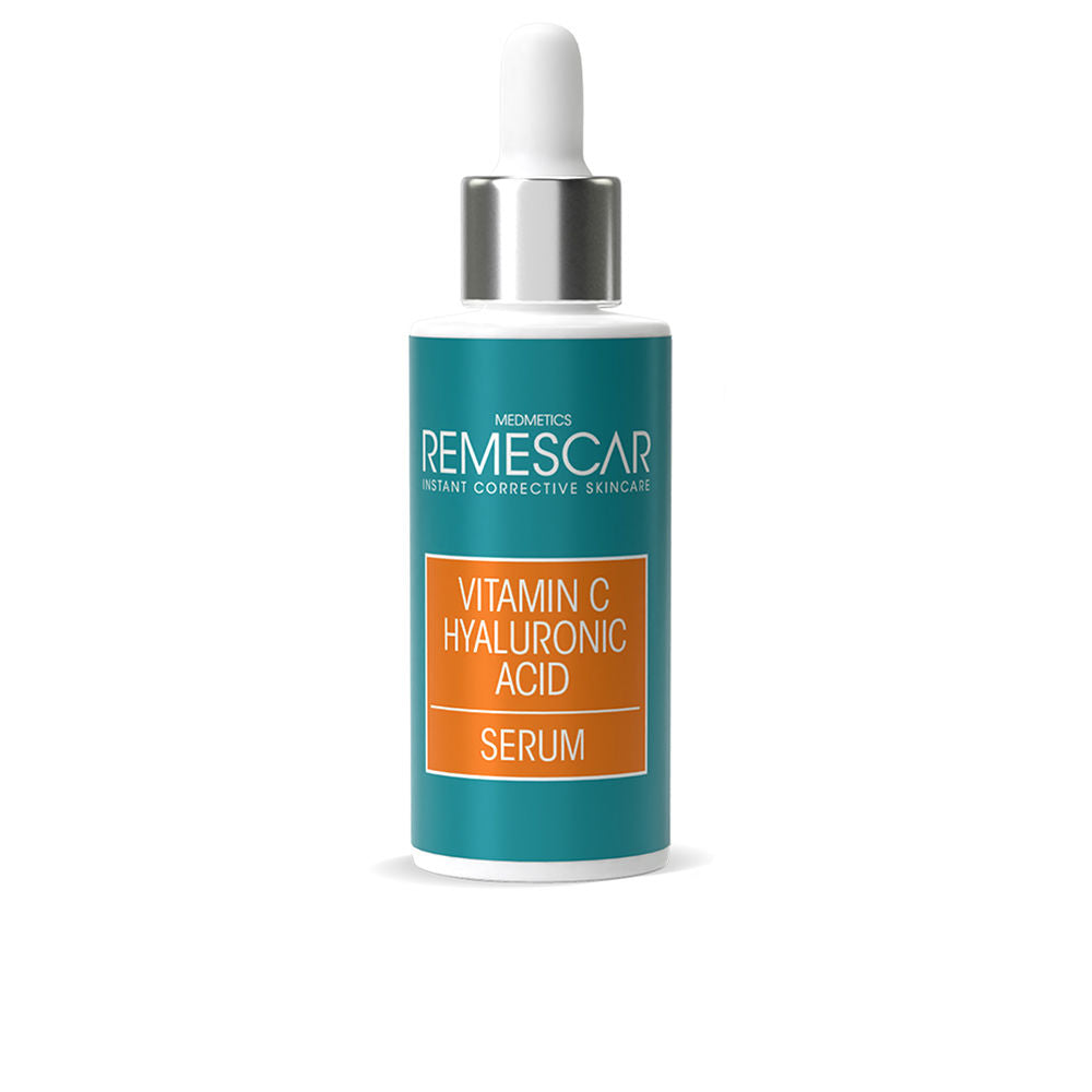 30 ml clear serum bottle with dropper, stabilised vitamin C hyaluronic formula