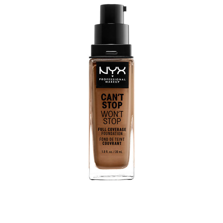 30 ml tube of high-coverage matte foundation in mahogany shade, Unisex