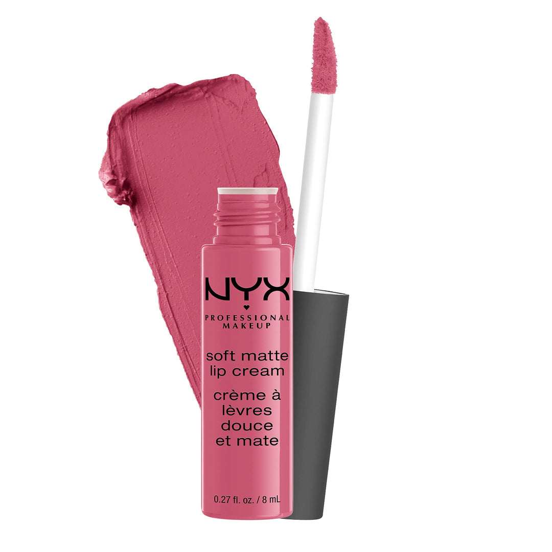 Velvet rose soft matte cream lipstick in 8 ml tube, Unisex shade