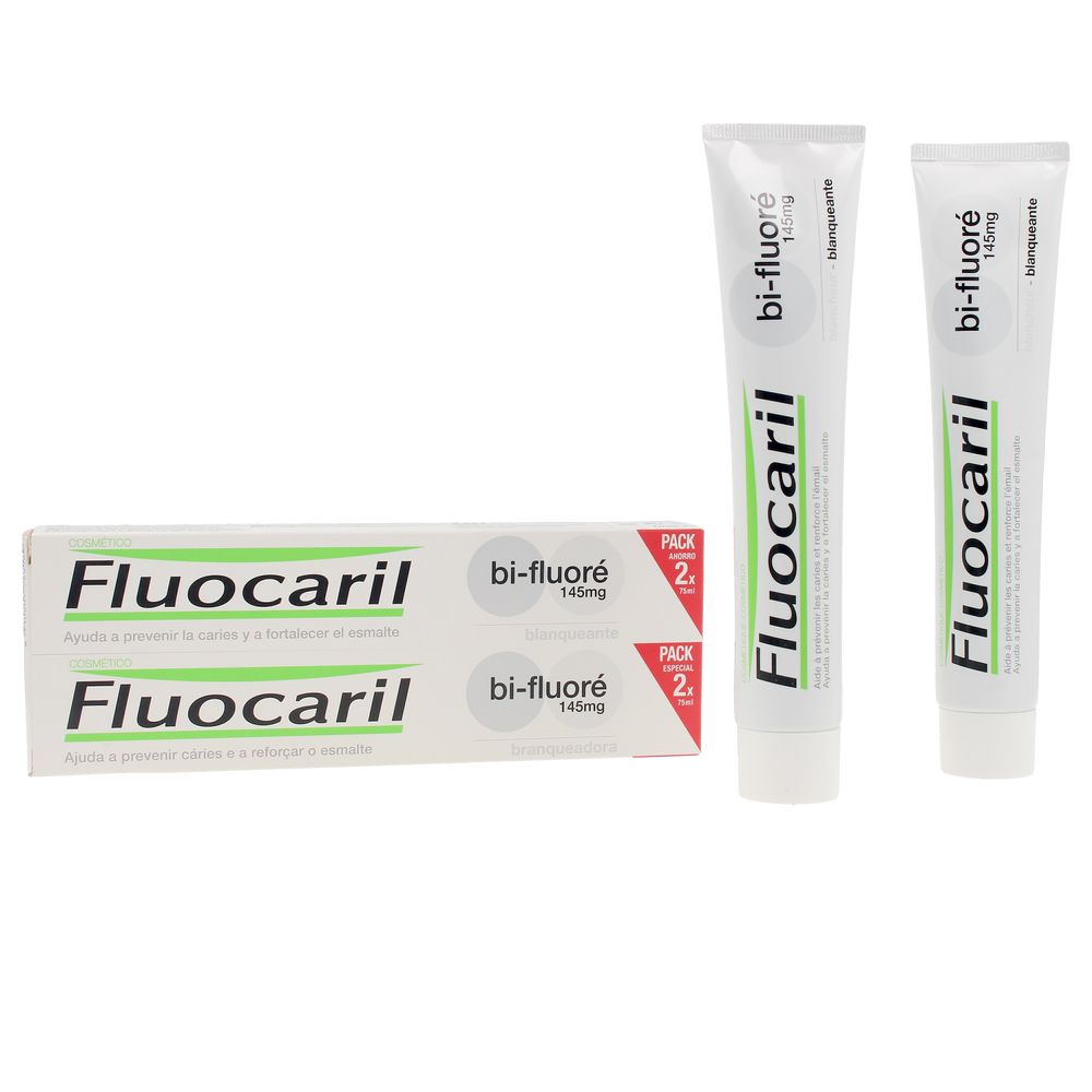 Tube of whitening toothpaste, 75 ml, dual fluoride formula, enamel care