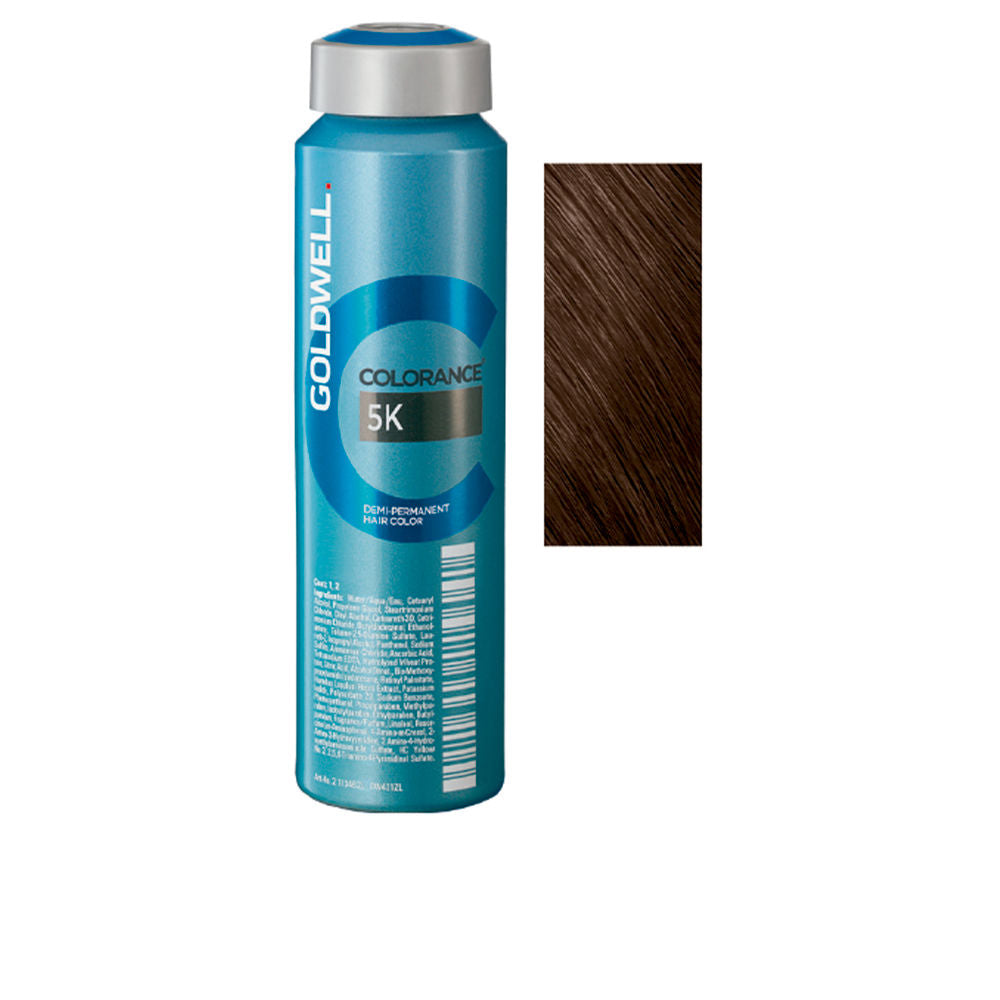 120 ml tube of demi‑permanent hair colour cream, rich brown shade, salon product