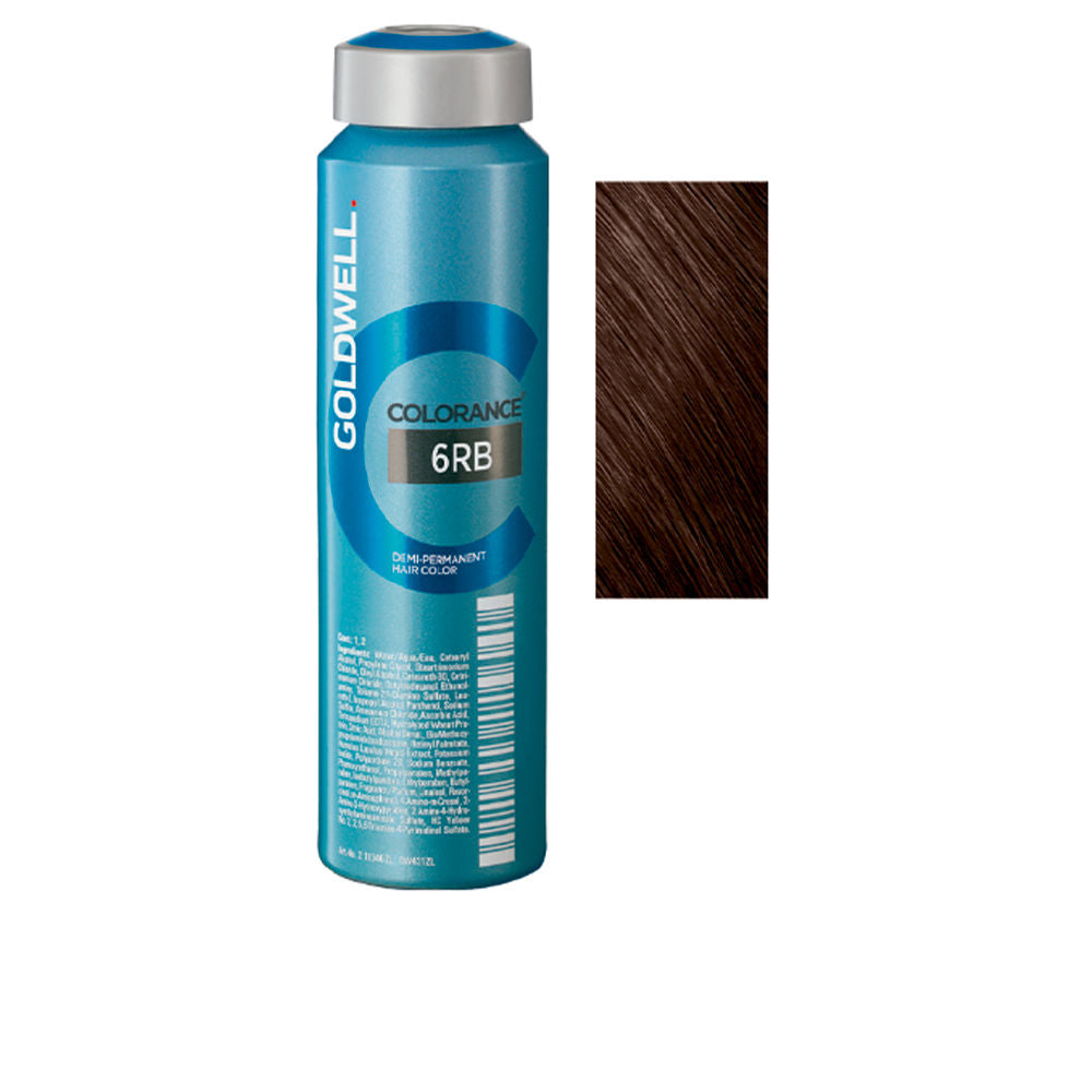 120 ml tube of demi-permanent cream hair colour in shade 6RB for Women