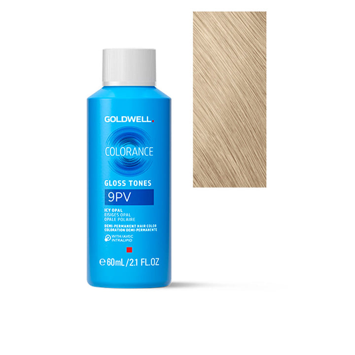 Tube of 9PV cool-violet demi-permanent blonde colour, 60 ml