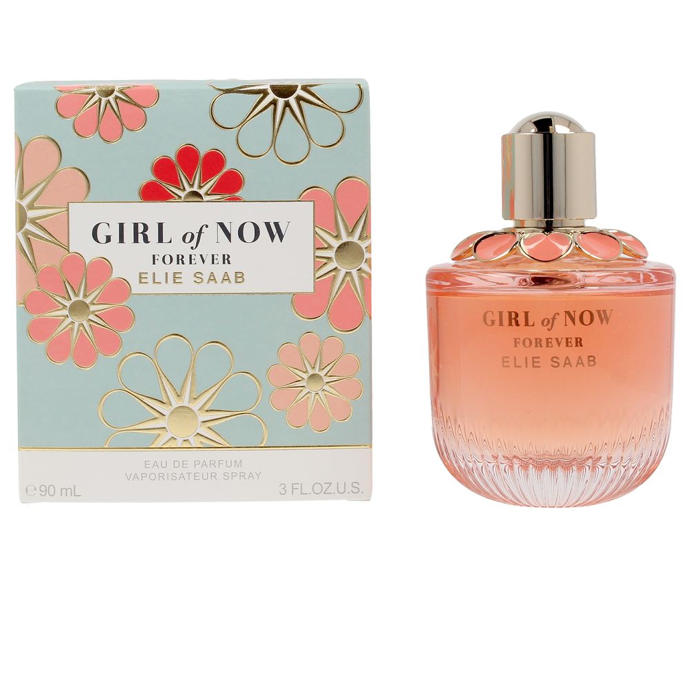 90 ml floral-fruity Eau de Parfum in coral-accented bottle for Women