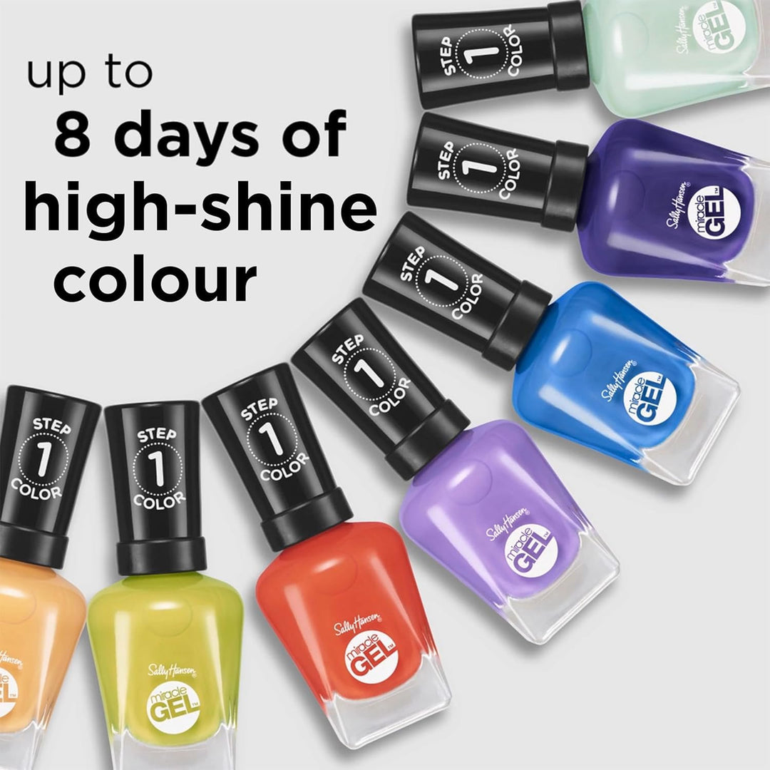 Bottle of onyx gel-effect nail polish with matching top coat, 14.7 ml
