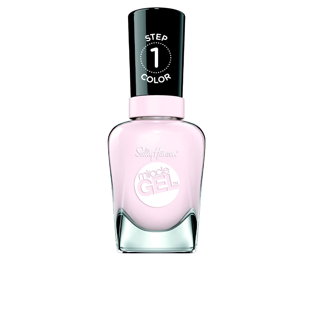 14.7 ml peony pink cream nail polish with matching top coat, two-step kit