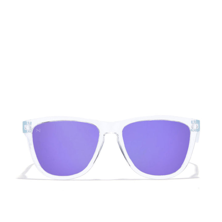 Black square nylon sunglasses, Unisex, 55.7mm lenses, 17mm bridge
