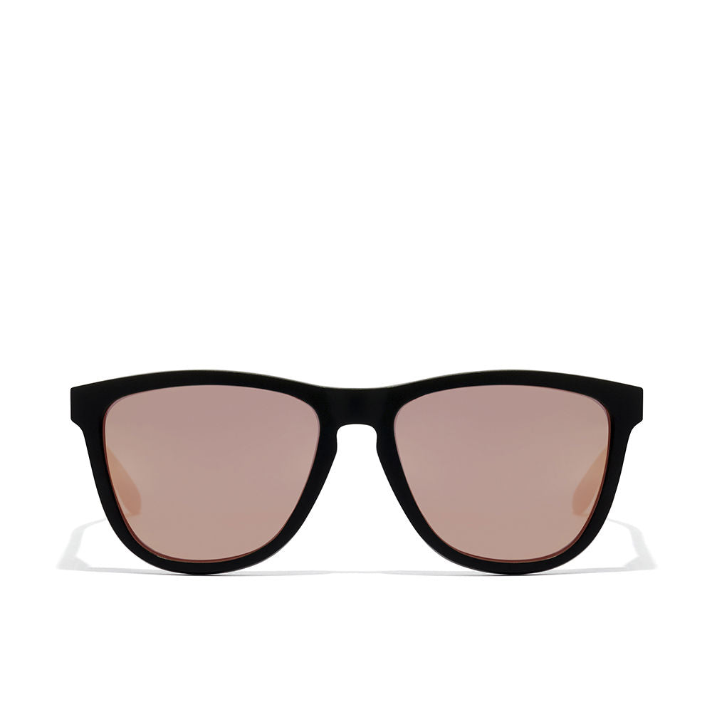 Black square nylon sunglasses, Unisex, 55.7mm lenses, 17mm bridge