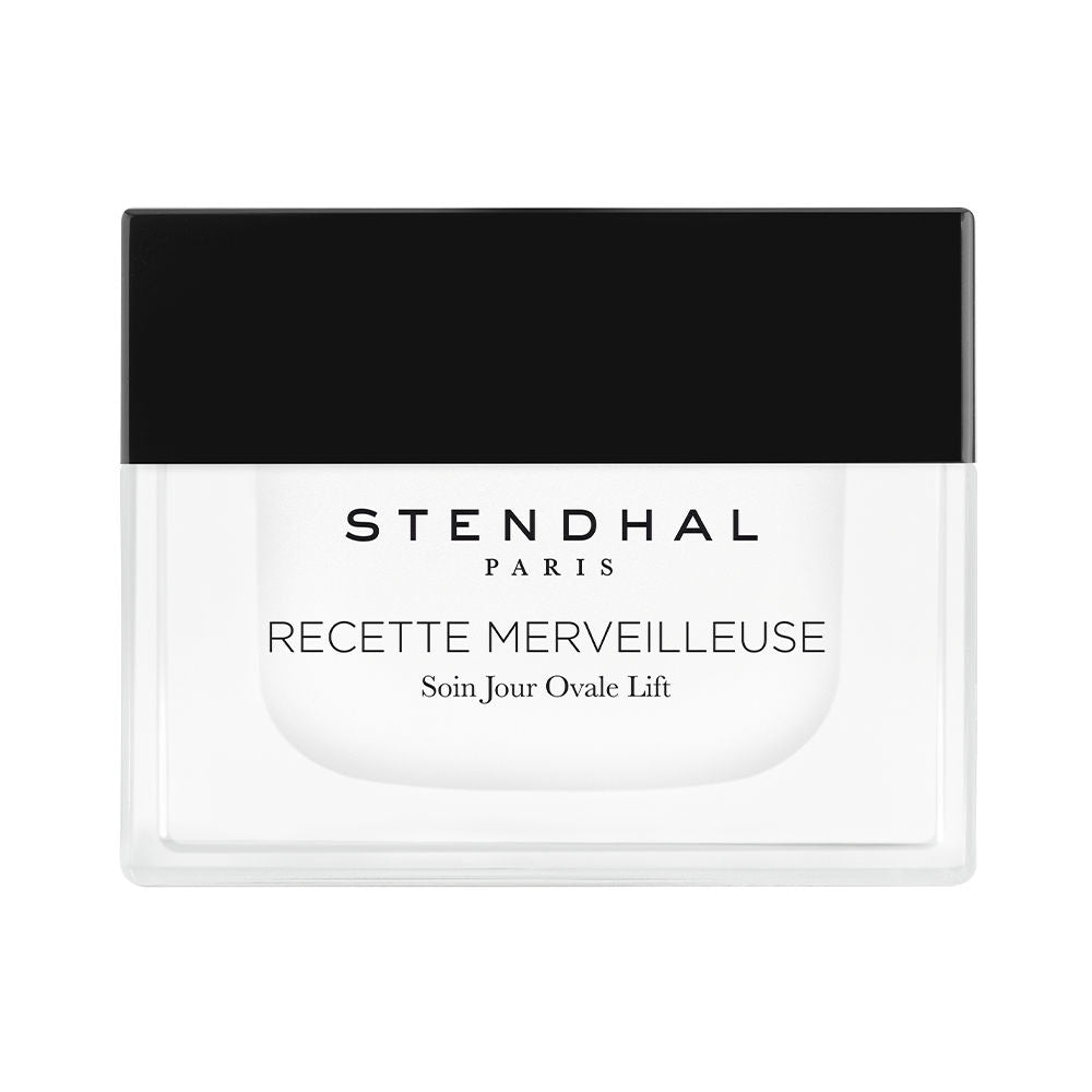 50 ml jar of Oval Lift day cream with creamy texture, botanical extracts