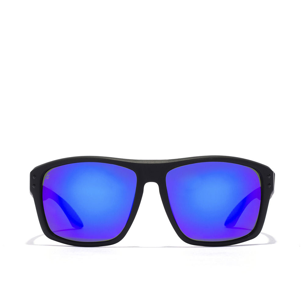 Black square Unisex sunglasses with polarised lenses and 135 mm temples