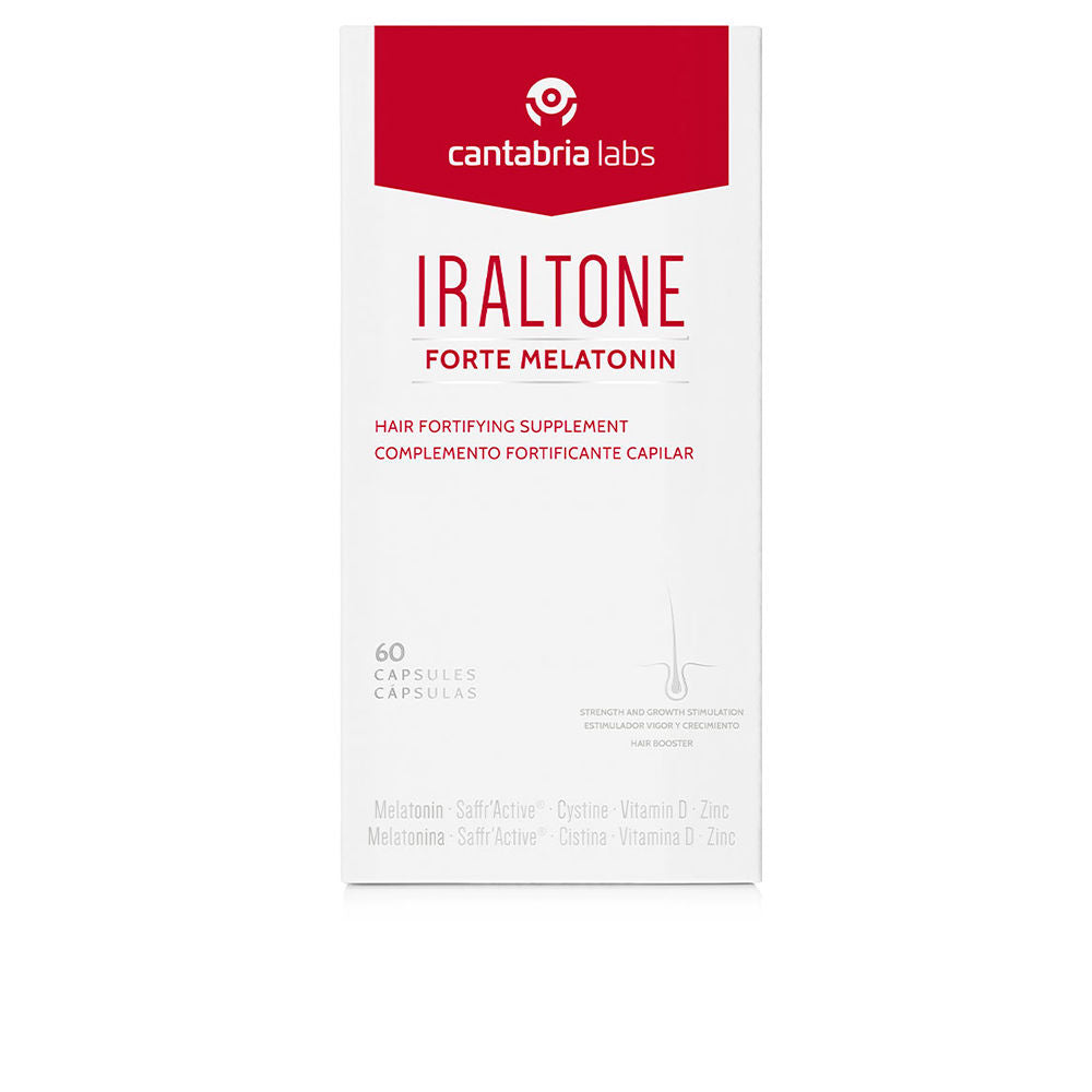 Bottle of 60 melatonin hair-support capsules — Unisex dietary supplement