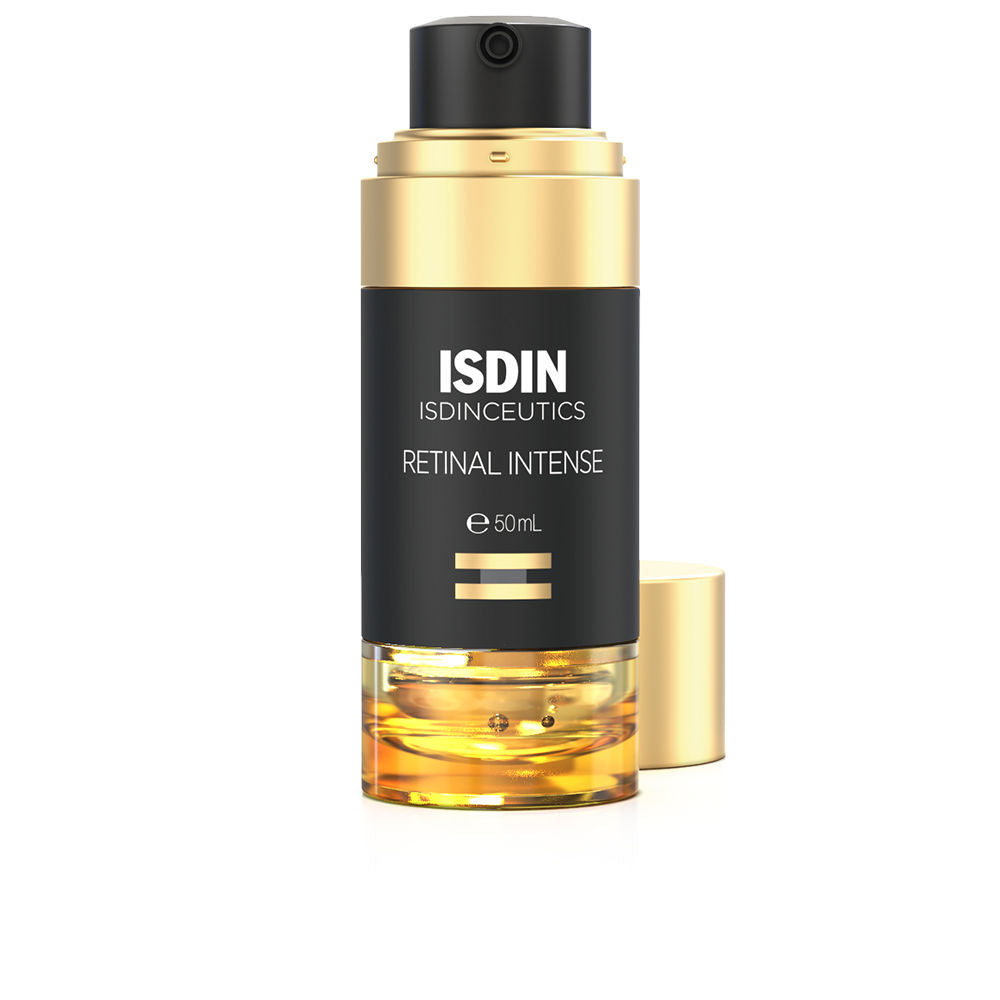 50 ml biphase retinal night serum bottle for women, two‑tone clear and amber liquid