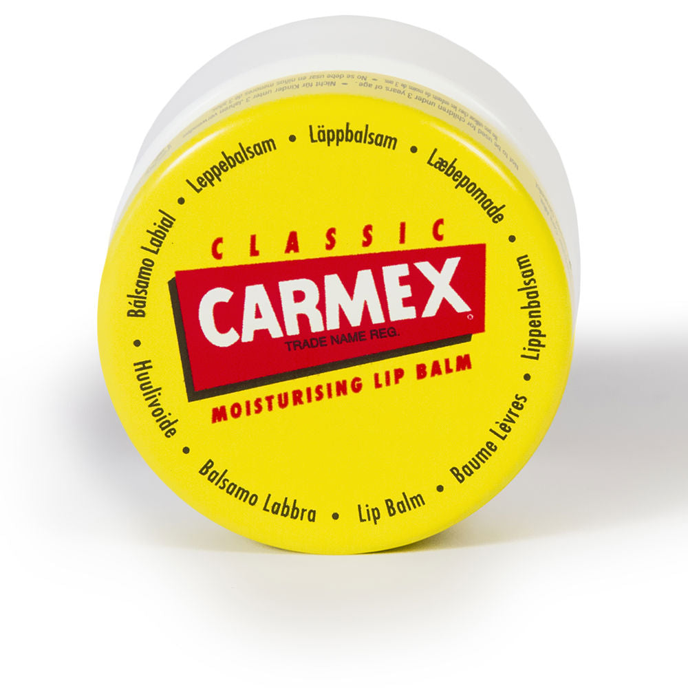 Small 7.5 g jar of classic petrolatum lip balm with screw lid