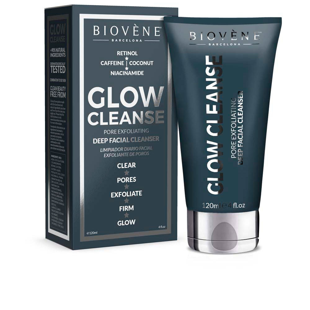 120 ml tube of exfoliating facial cleanser with retinol and niacinamide