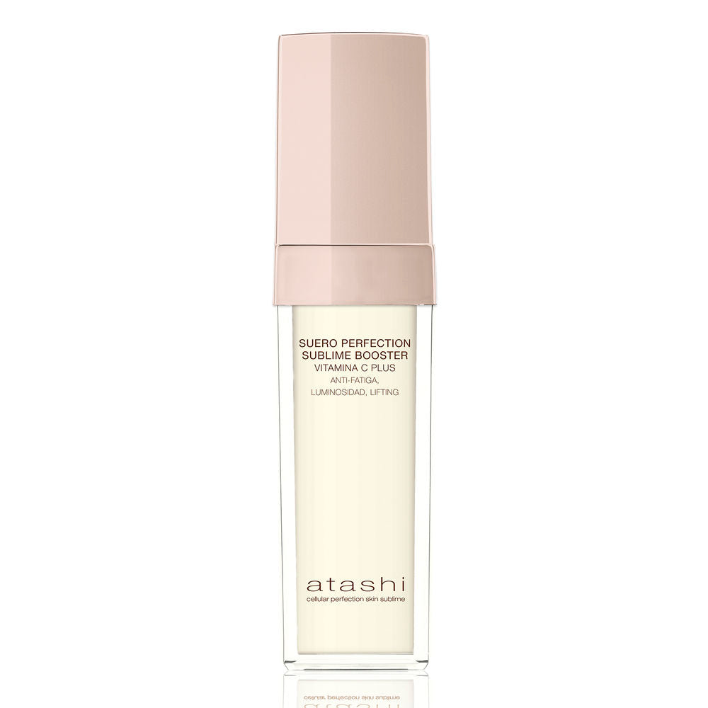 30 ml clear serum bottle with pale liquid and silver cap, anti‑ageing booster