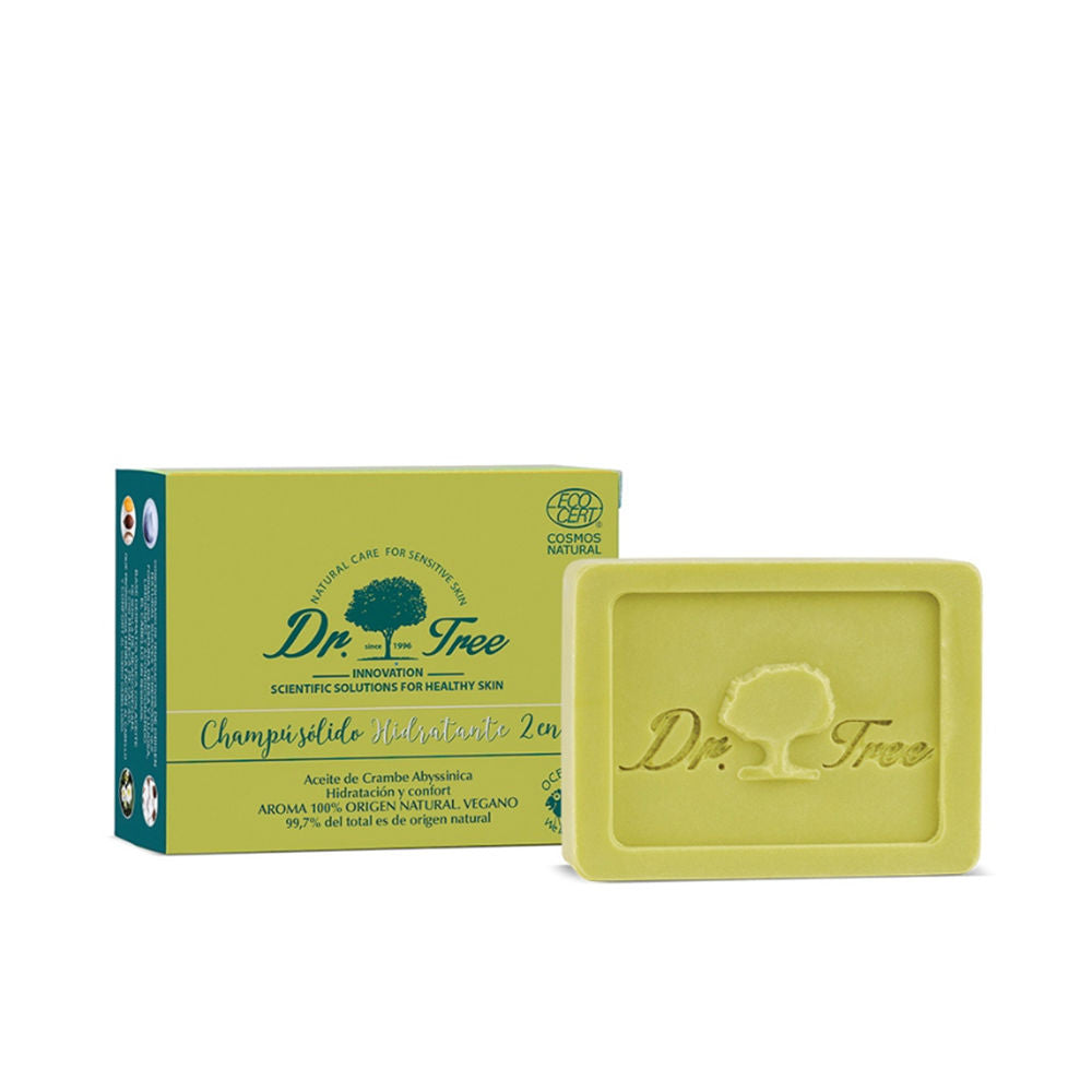 75 g solid hydrating shampoo bar with crambe oil, eco packaging, Unisex