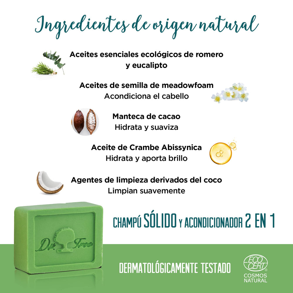 75 g solid 2‑in‑1 shampoo bar in eco packaging, Unisex daily use