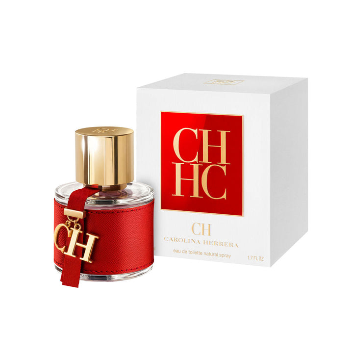 Leather-wrapped perfume bottle with golden cap, 50 ml, Floral Oriental scent