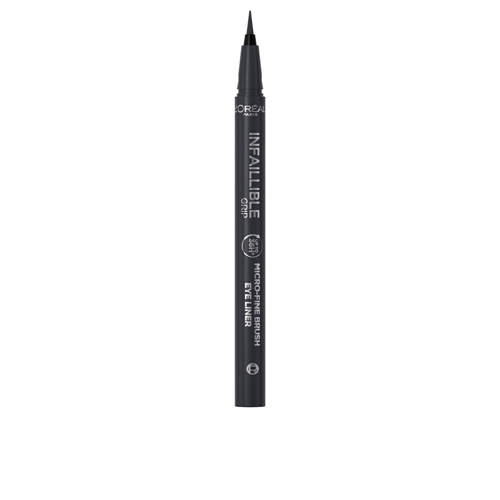 Slim black waterproof eye liner pen with fine felt tip, 0.4 g, shade 01 Obsedian