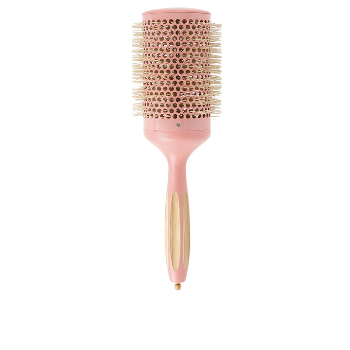 65mm ventilated ceramic round brush with bamboo handle and ionised bristles