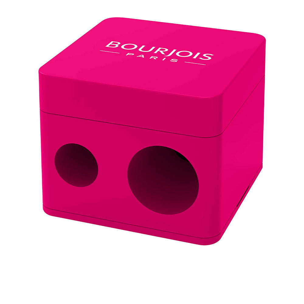Small dual-size pencil sharpener with removable shavings compartment