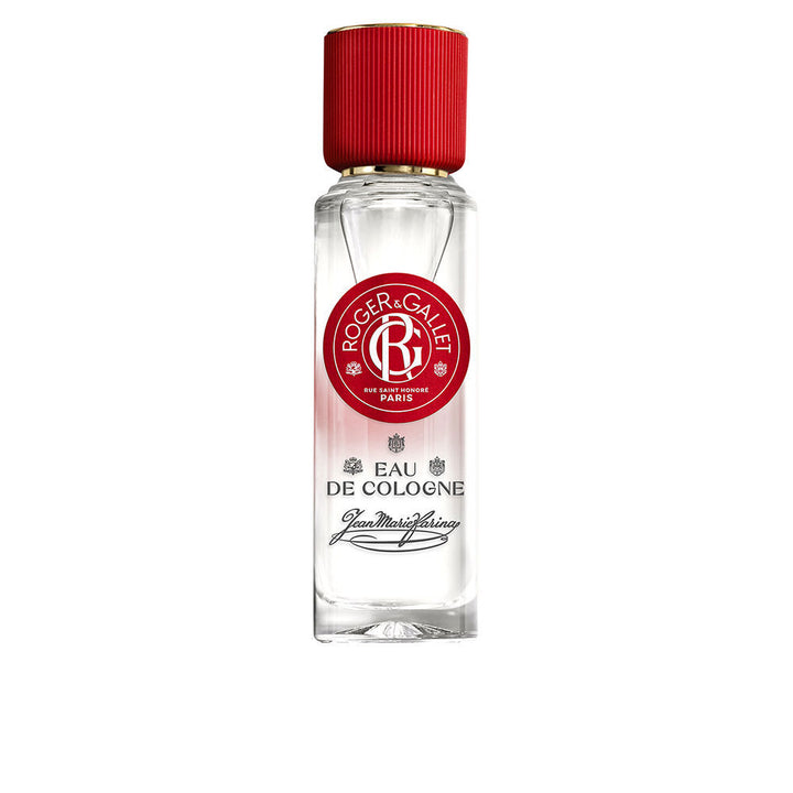 30 ml clear Eau de Cologne bottle, citrus aromatic notes, Unisex