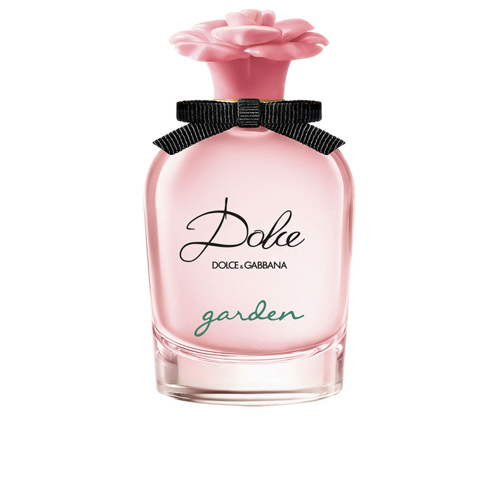 Pastel-pink glass perfume bottle with grosgrain ribbon, 75 ml, floral-fruity scent