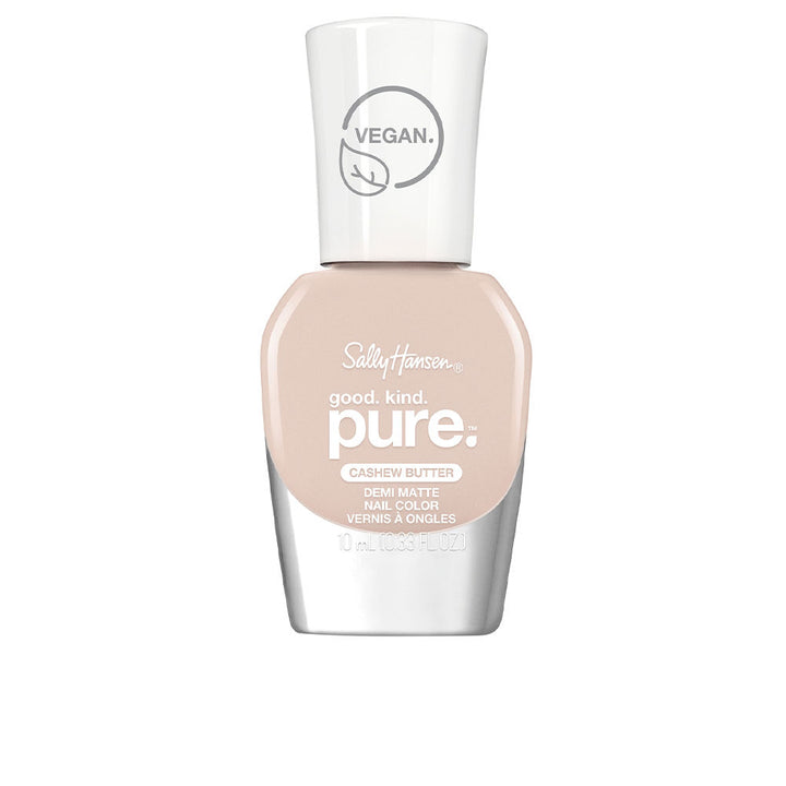 10 ml demi-matte sheer nude nail polish bottle with neutral cap
