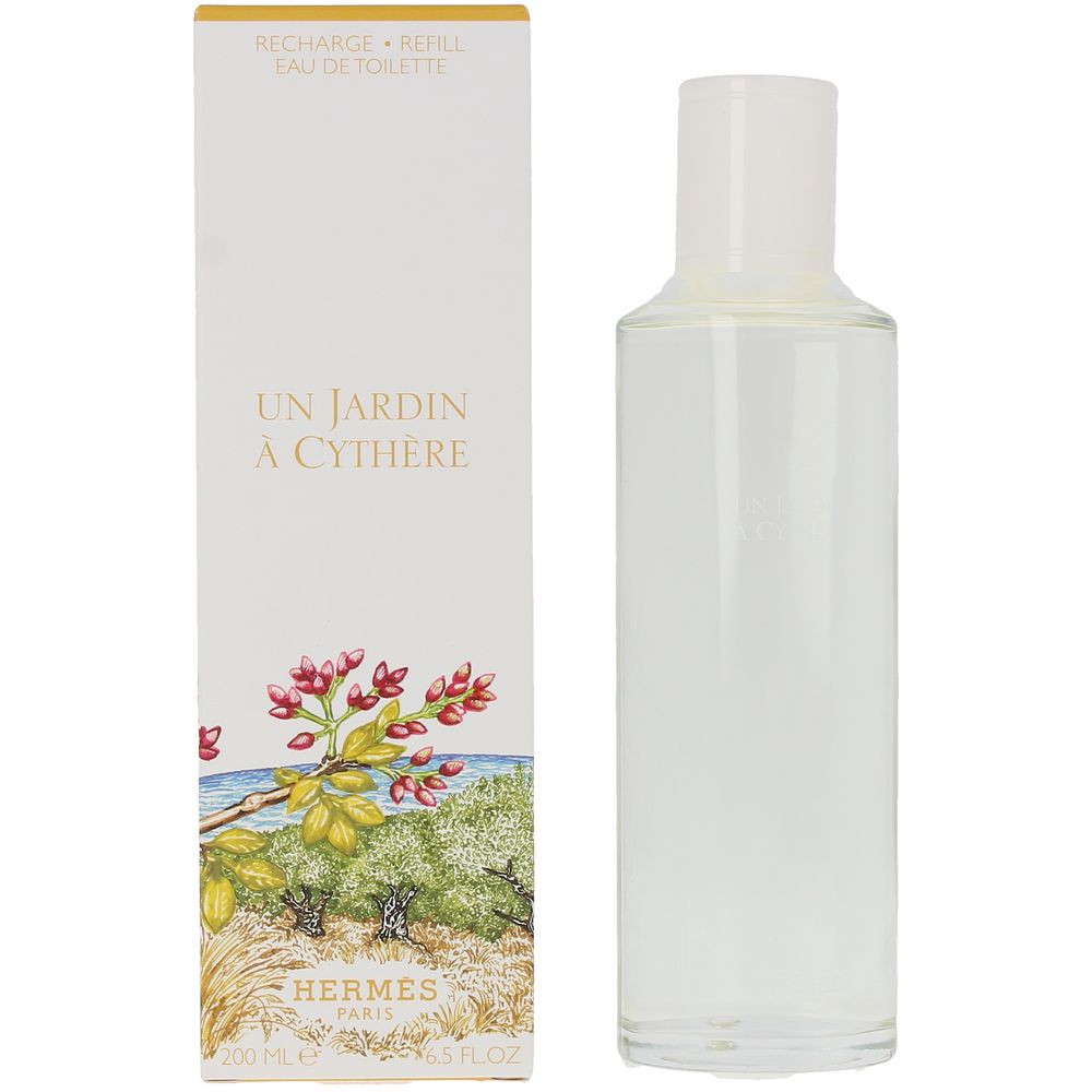 200 ml refill bottle of Un Jardin à Cythère Eau de Toilette, citrus-woody unisex scent