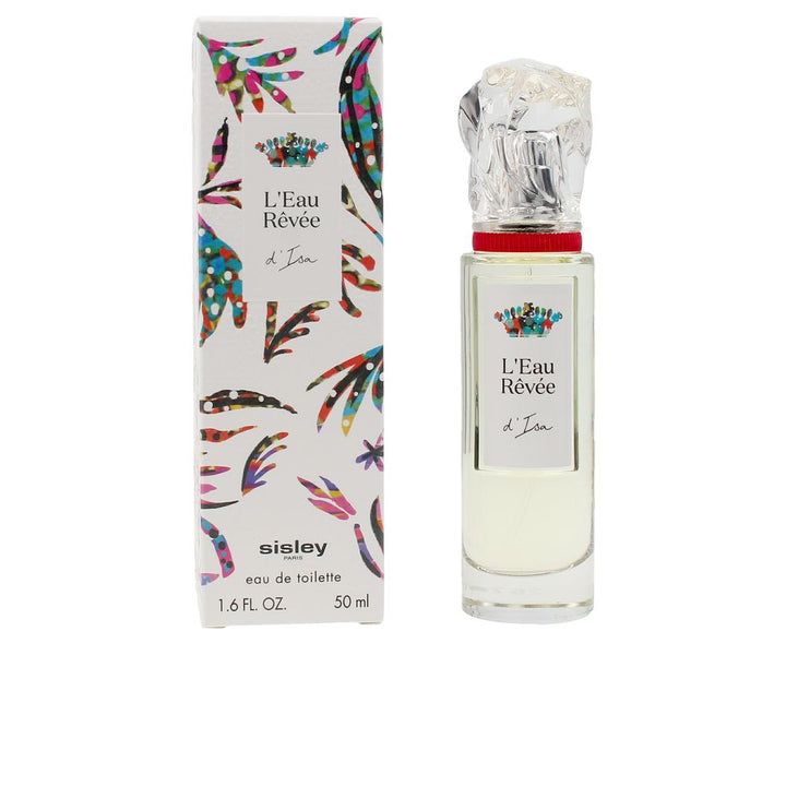 50 ml clear glass eau de toilette bottle with recyclable paper sleeve, jasmine-inspired scent