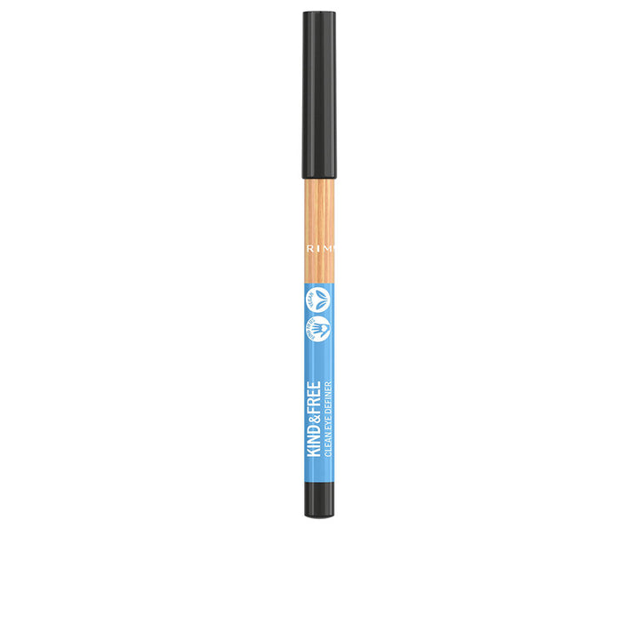 Unisex creamy eye definer pencil, black shade, FSC wood casing, 1.1 g