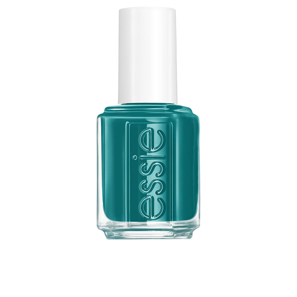 Bottle of cream red nail lacquer, 13.5 ml, salon brush visible