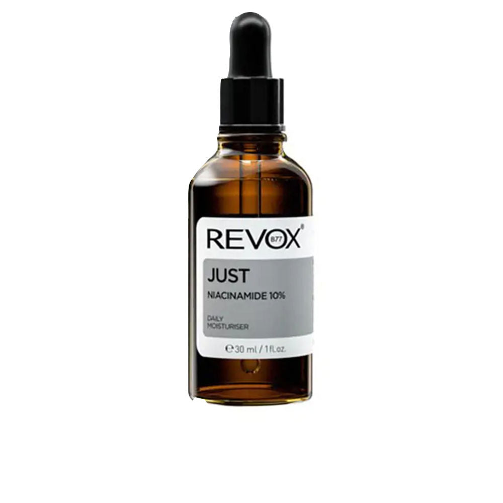 Clear 30 ml serum bottle with pump, lightweight niacinamide formula for Women