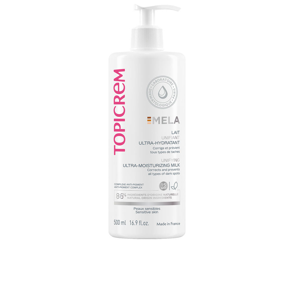 500 ml tube of hydrating body milk with SPF15, unisex moisturiser