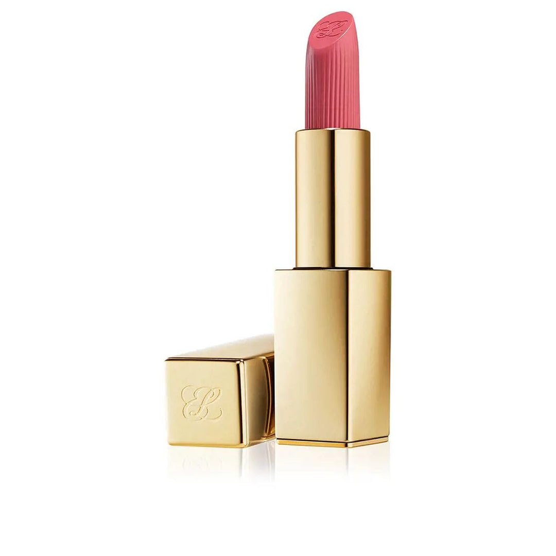 Satin creme lipstick tube and swatch, 3.5 g, hydrating finish