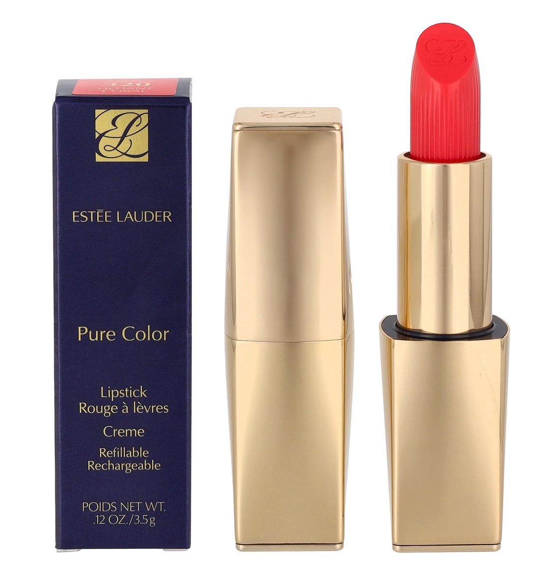 Coral creme lipstick bullet, satin finish, 3.5 g, Unisex shade