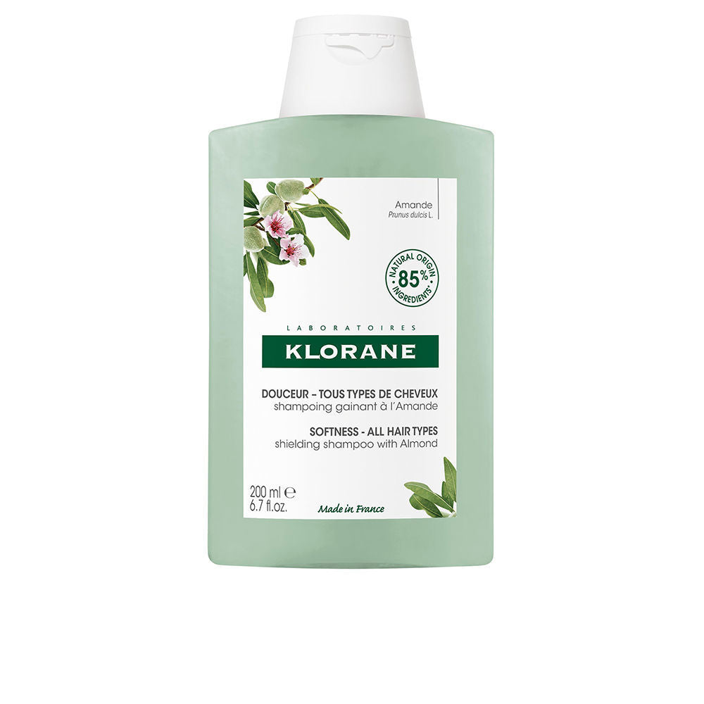 200 ml shampoo bottle, creamy almond formula, Unisex hair care