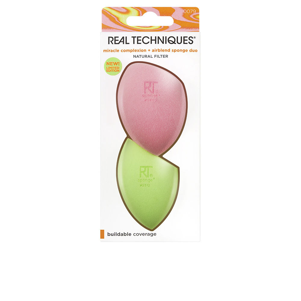 Two limited-edition makeup sponges — Miracle Complexion and Airblend duo