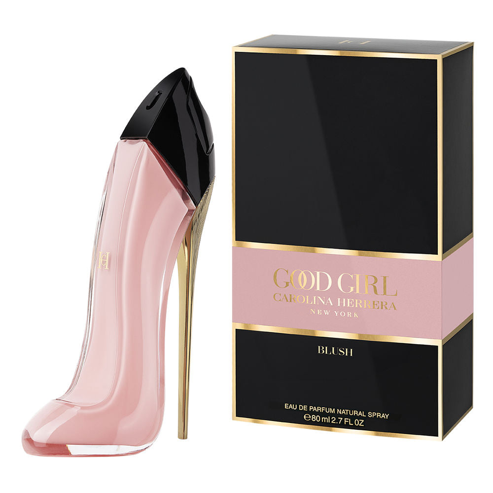 Rosé stiletto perfume bottle, gilded heel, 80 ml, floral fragrance