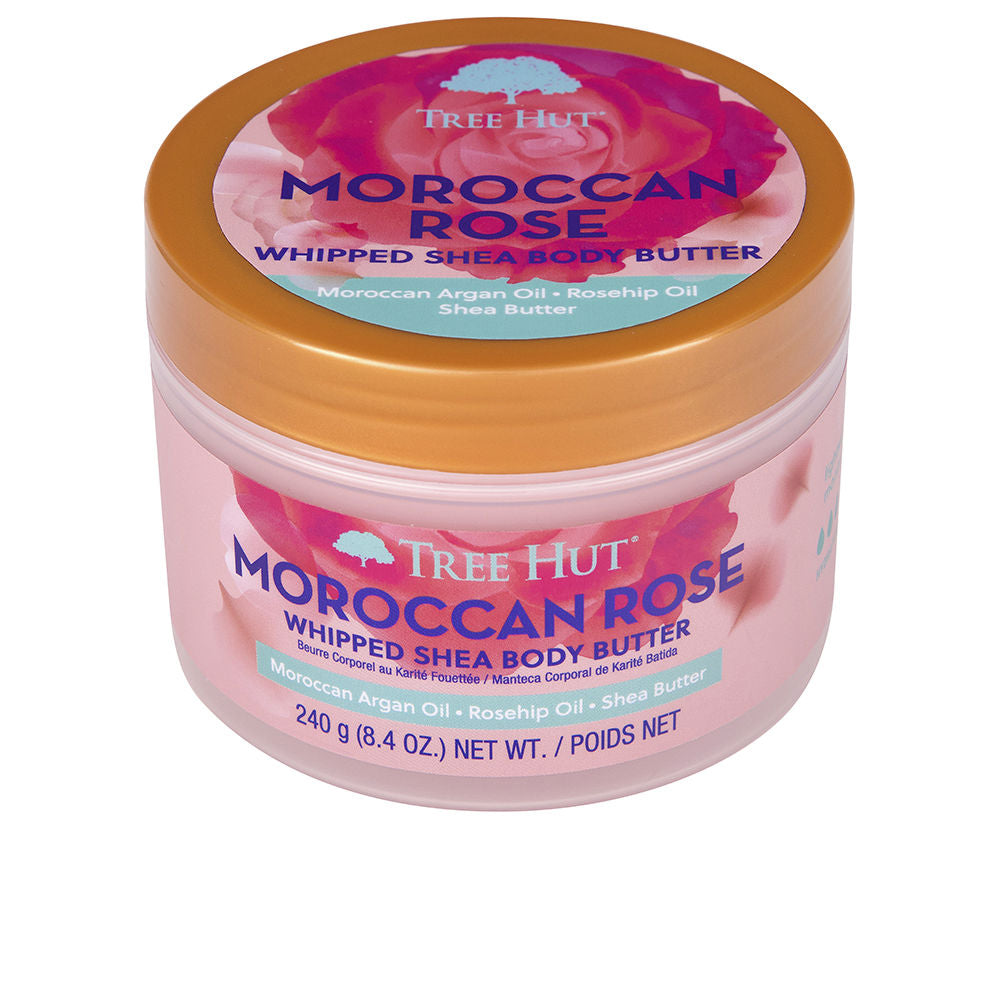 240 g whipped pink body soufflé jar with shea, argan and rosehip oils