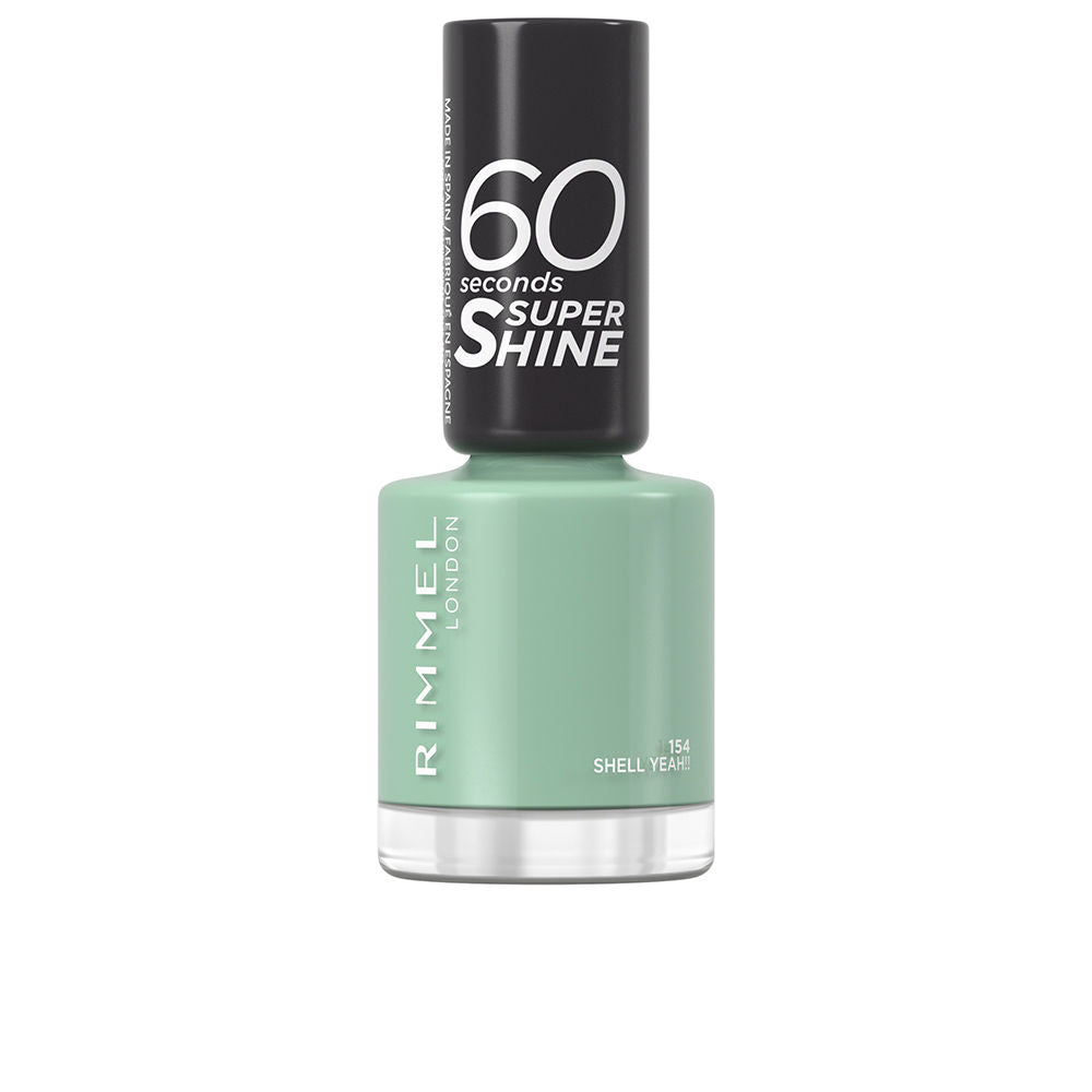 8 ml quick-dry high-shine nail polish bottle, coral shell shade