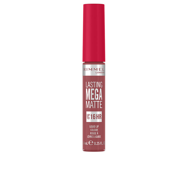 Slim tube liquid lipstick with angled applicator, rose shade, 7.4 ml