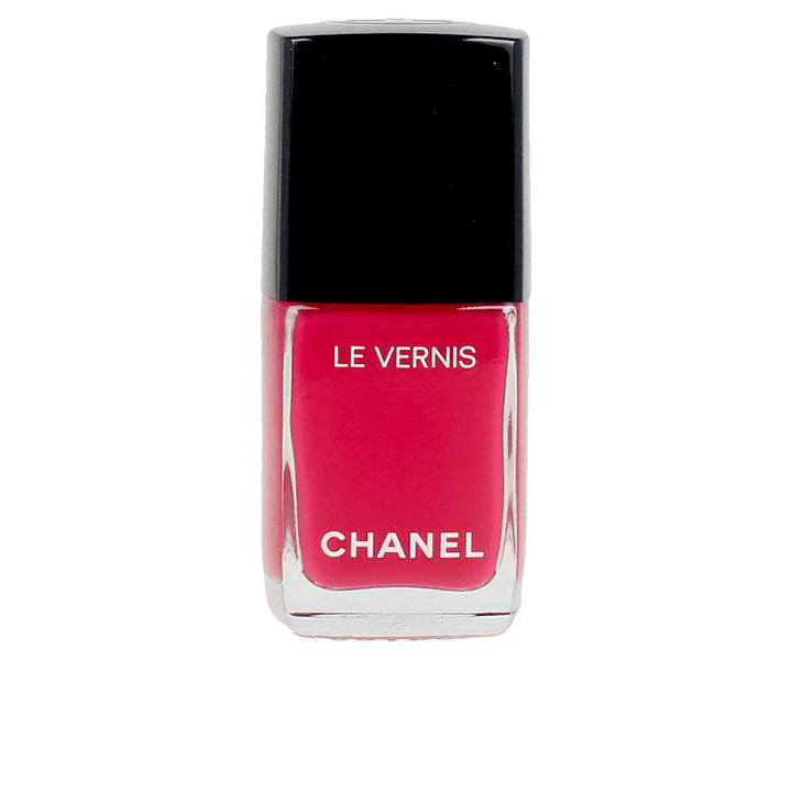 13 ml red cream nail lacquer with precision brush, glossy finish