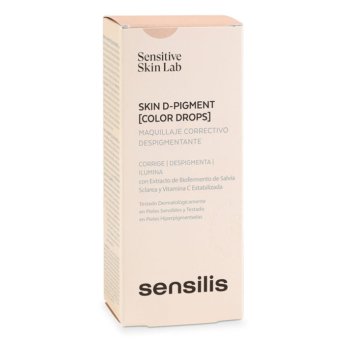 30 ml beige corrective liquid tint bottle with dropper, radiant finish