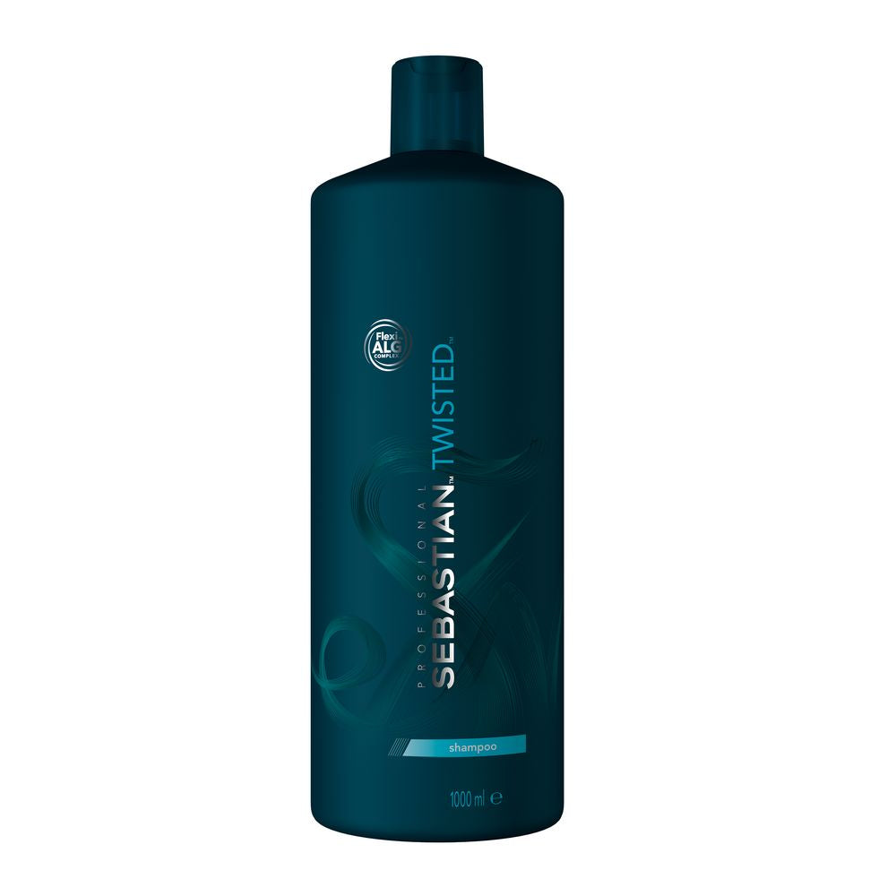 Tall 1000 ml bottle of Elastic Cleanser curl shampoo for Unisex, salon format