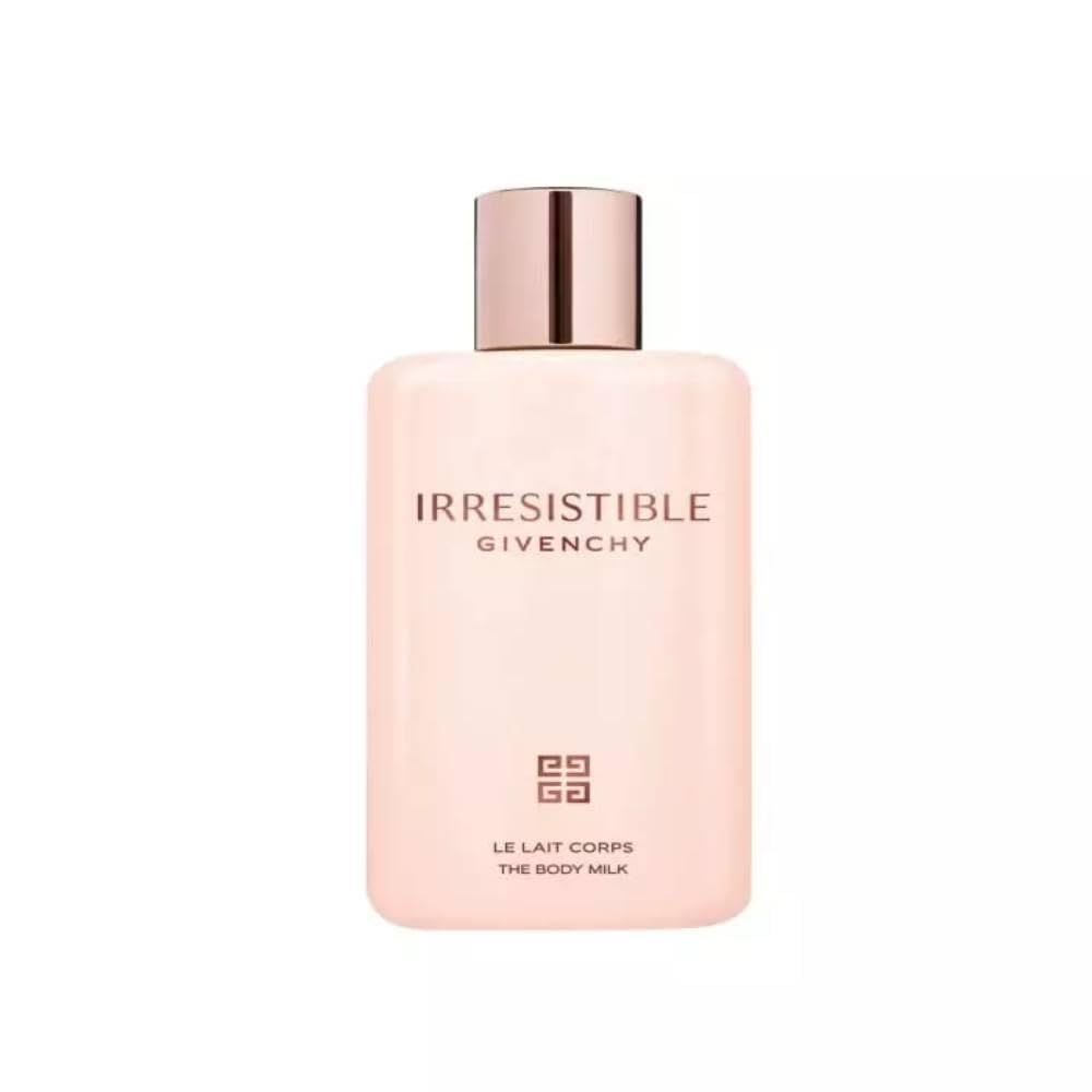 200 ml pink bottle of Irrésistible Rose & Cedar body lotion with recycled plastic