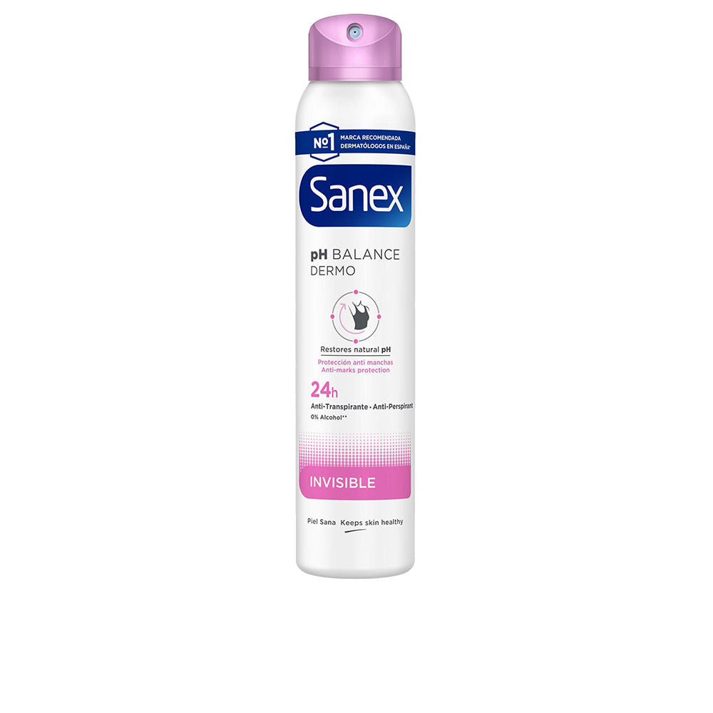 Matte white 200 ml anti‑perspirant spray can, alcohol‑free, 24‑hour protection